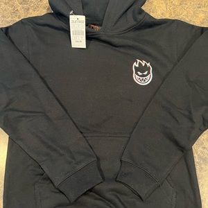 Spitfire Black Hoodie Boys Medium